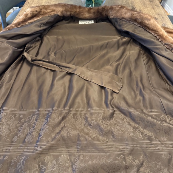 🌟 Vintage Full-Length Brown Mink Fur Coat - LaFlamme Fourrure Sz (M\L) + Bonus - Picture 12 of 16
